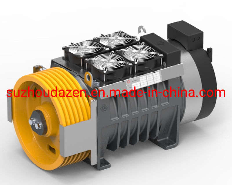 Montanari Geared Gearless Traction Machine Elevator Motor