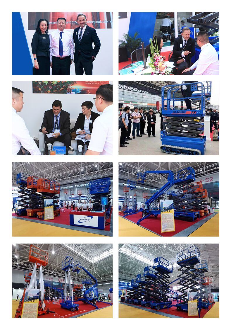 Qiyun 6m Self-Propelled Scissor Lift Aerial Work Platform Lift Fixed Scissor Lift Cargo Lift