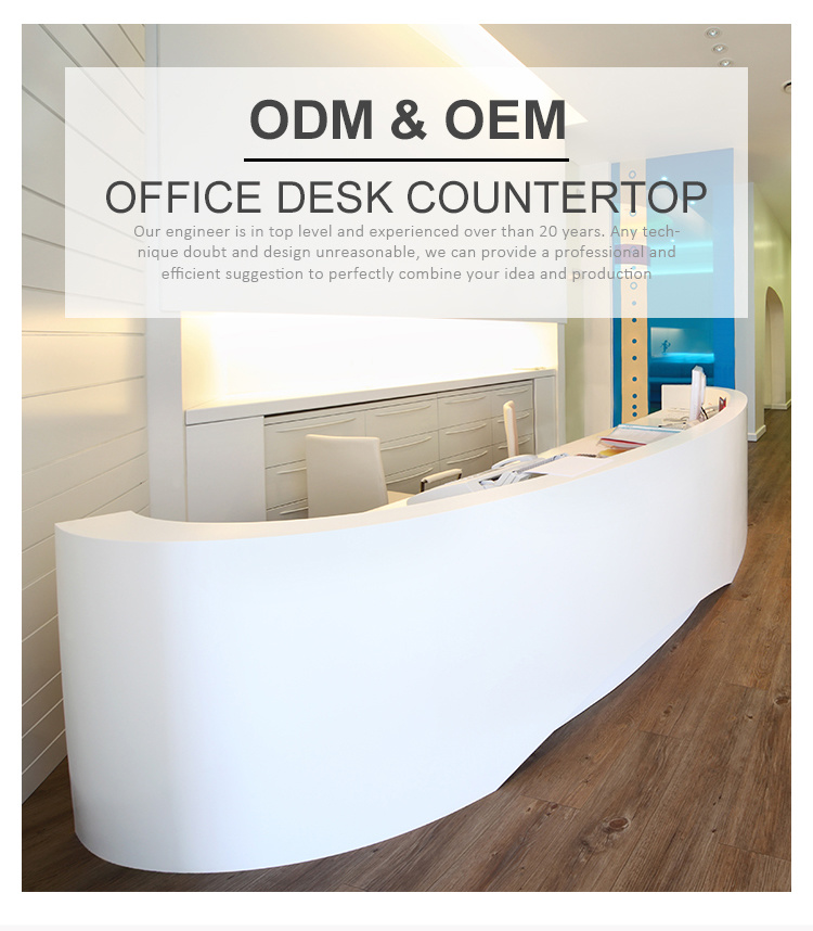 Commercial Furniture Shopping Mall Countertop Reception Desk