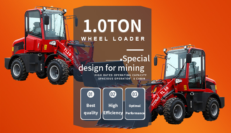 Zl10 1.0 Ton Mini/Small Articulated Hydraulic Wheel Loader with Fork Lift