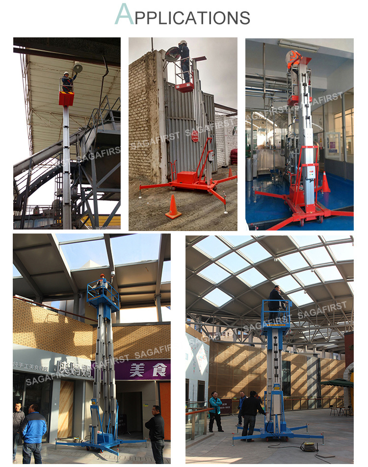 Ce Approved Small Electric Hydraulic One Man Lift Elevator