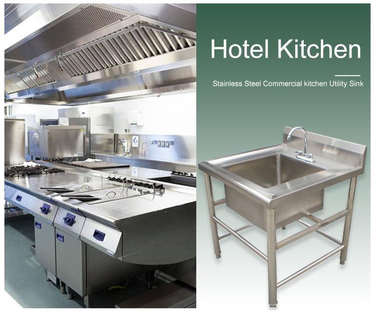 Stainless Steel Flat Packaging Kitchen Sink Catering Restaurant Catering Service Stainless Steel Sink