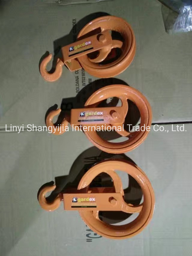 Black Block Pulley with Hook Wire Rope Lifting Pulley