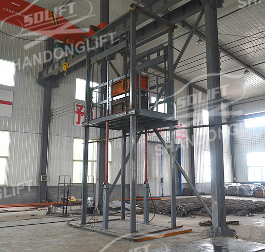 Hydraulic Goods Elevator Electric Heavy Duty Warehouse Lifting Equipment