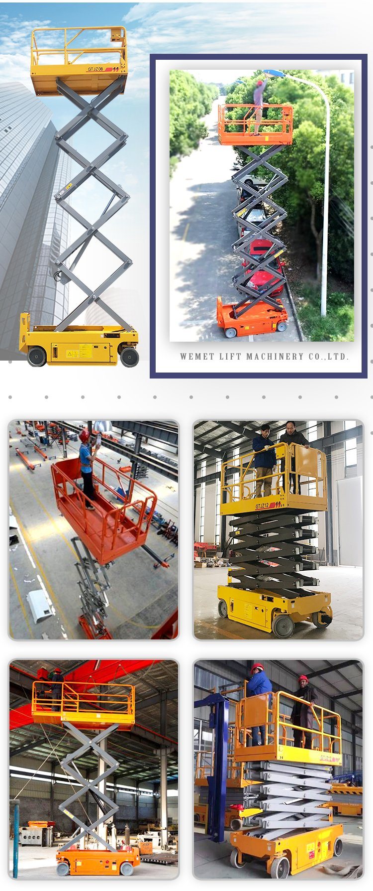 Hydraulic Electric Lift of Mobile Lift Platform for Work
