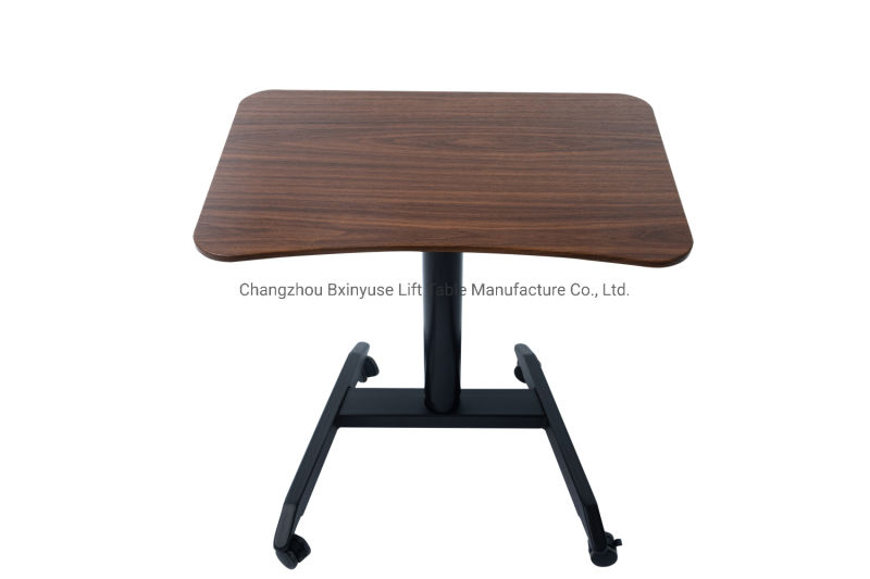 Smart Lift up and Down Lectern with Walnut Color