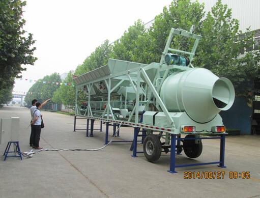 Mobile Concrete Mixing Plant of 35 M3/H