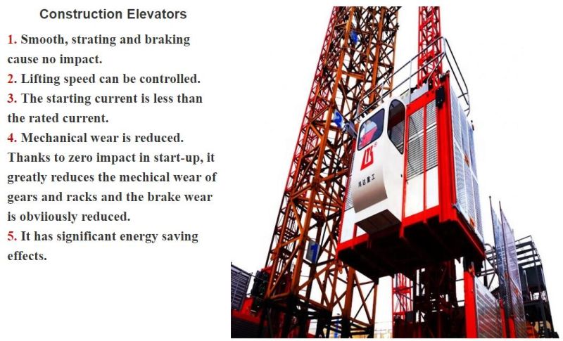 Customizable New Type Single Cage Building Construction Elevator