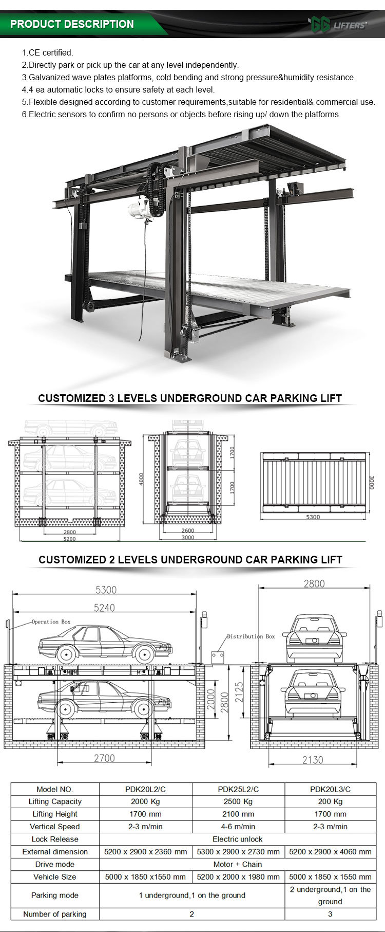 car lift auto lift with CE factory sales/hydraulic lift elevator