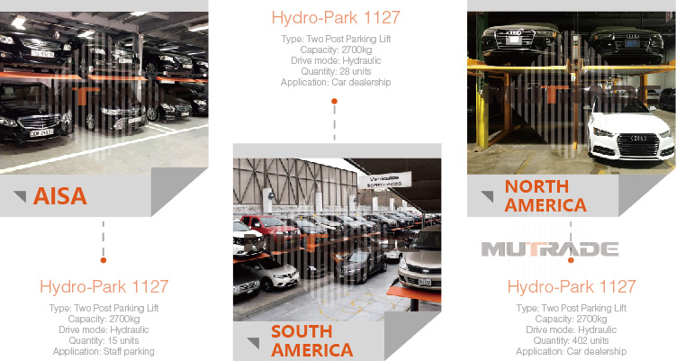 Two Post Simple Smart Hydraulic Car Parking Lift