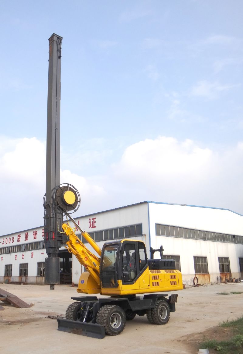 15m Wheeled Four-Wheel Drive Rotary Drilling Rig