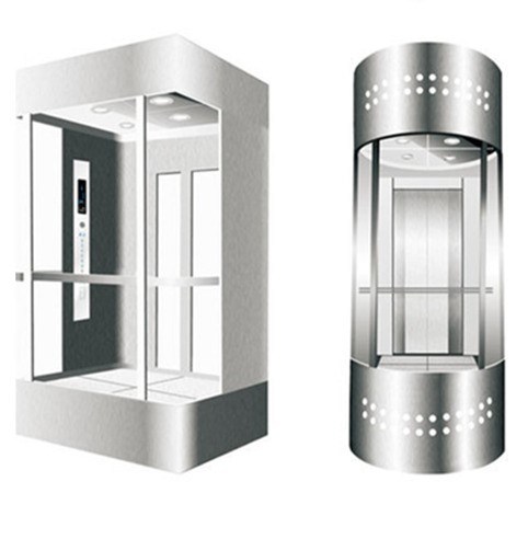 Glass Sightseeing Panoramic Elevator Residentail Lift 800kg