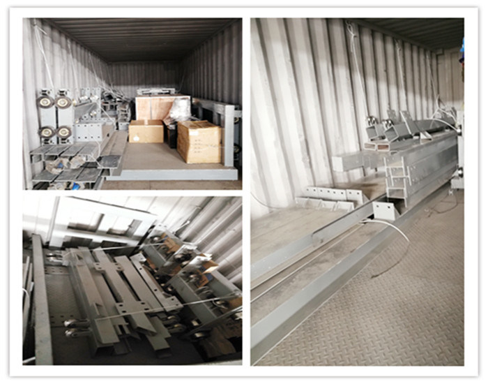 1000kgs Wall Mounted Electric Rail Guide Cargo Lift