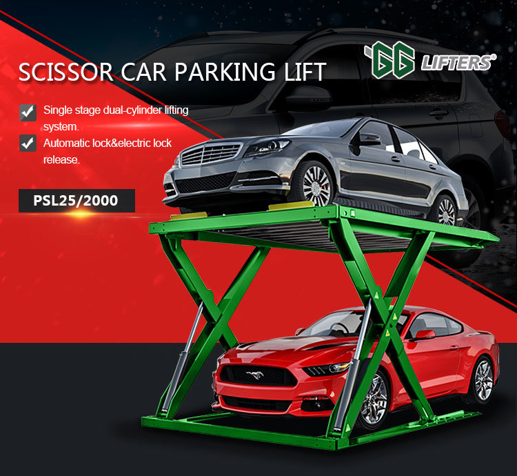 Smart Hydraulic Collapsible Parking Lift scissor type