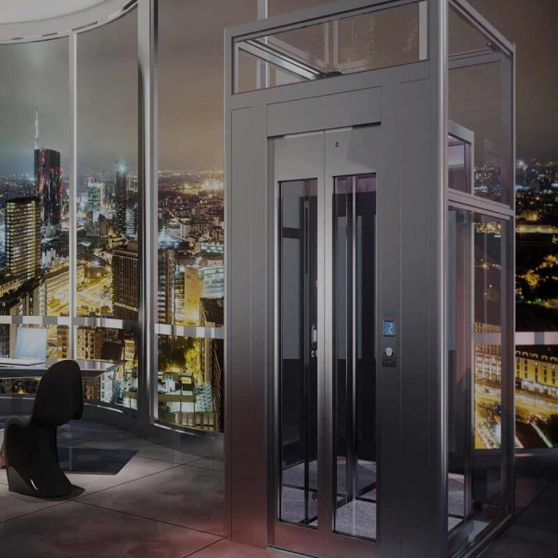 Vvvf Mrl Stainless Steel Home Use Passenger Residential Elevator Lift