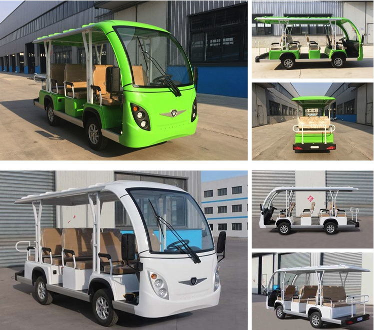 New Design Vintage Sightseeing Bus with Rechargeable Electric Tourist Bus