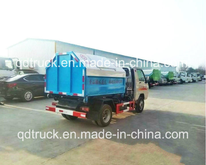 3-5m3 Carriage-Detachable Garbage Truck/ Small Hook-lift Garbage Truck