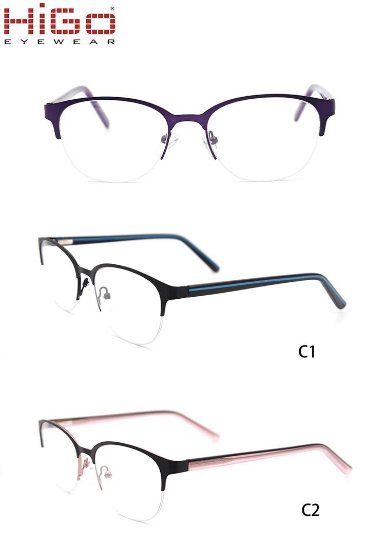 Stainless Material New Model Metal Optical Glasses Small Eyewear in 49mm