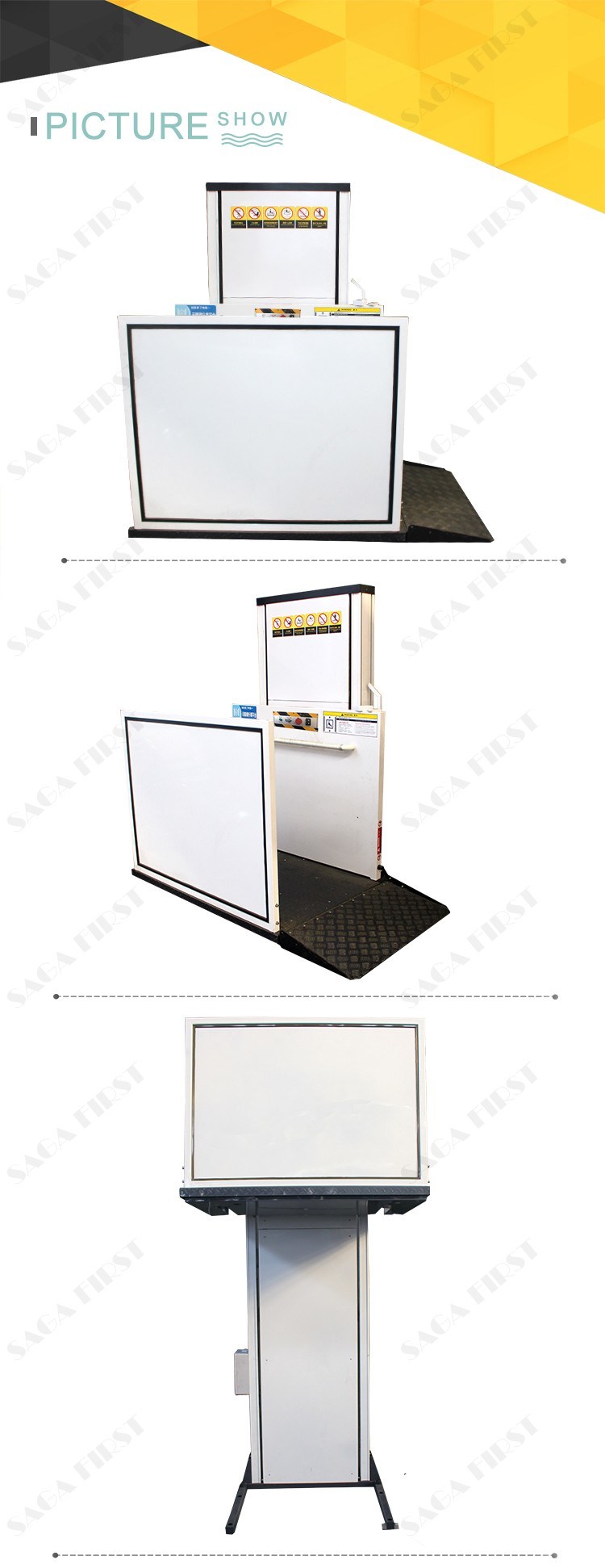 250kg Wheelchair Lift Home Elevator for Disabled Old People