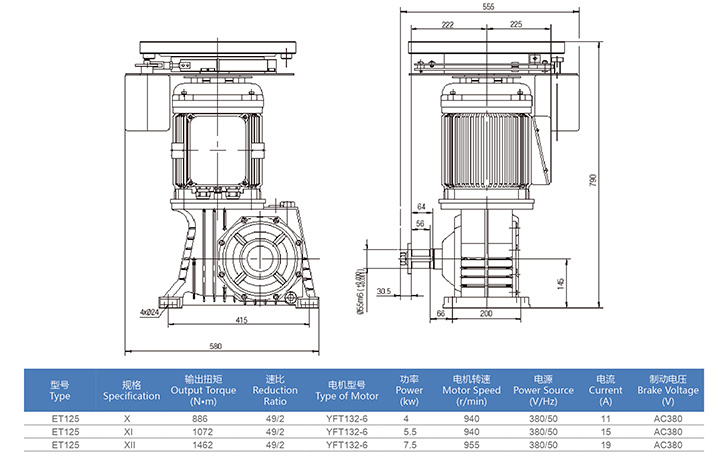 Modern Escalator Main Engine Motor Components Escalator Driving Machine