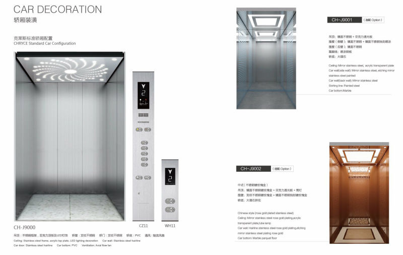 Passenger Building Elevator Residential Lift for Shopping Mall Elevator