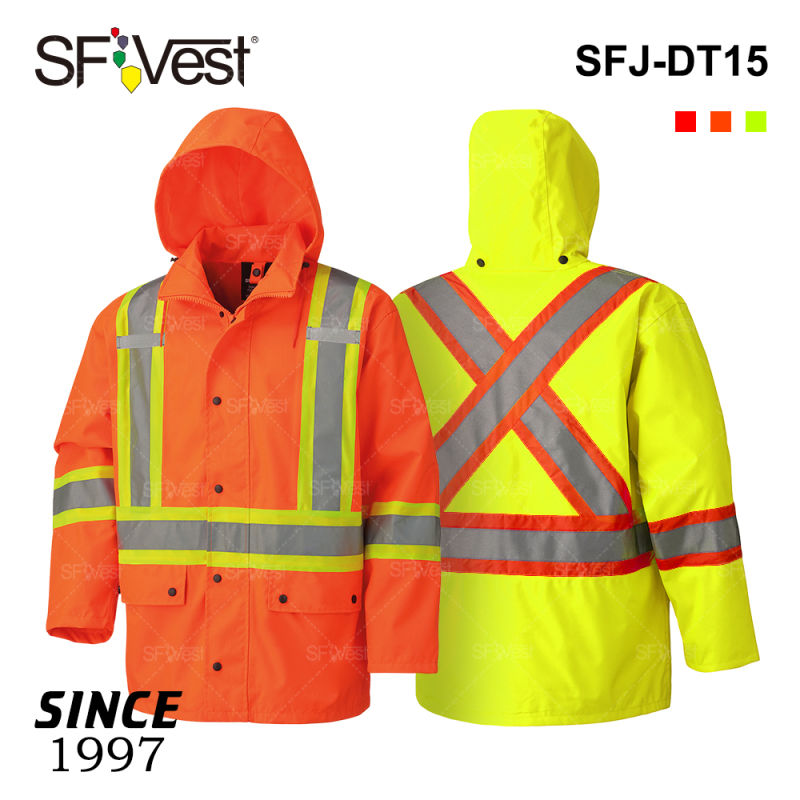 China Wholesale Men's Working Clothes Safety Equipment Reflective Waterproof Jacket