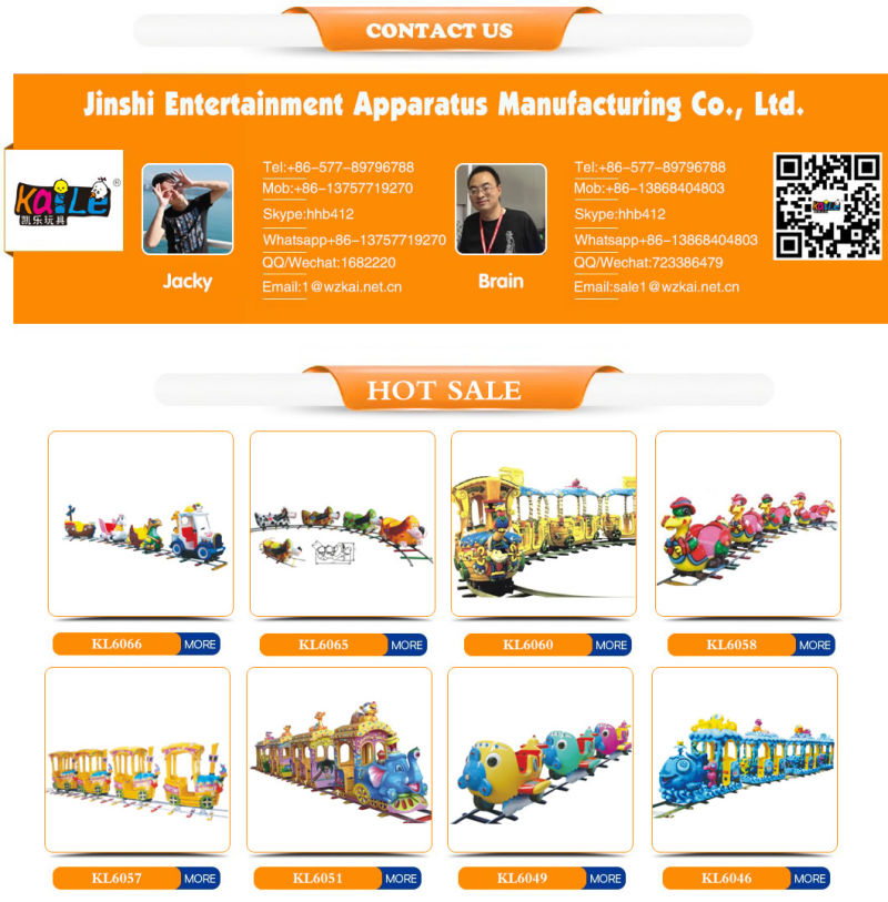 Shopping Mall Kids Ride Amusement Park Rides Track Electric Train (KL6035)