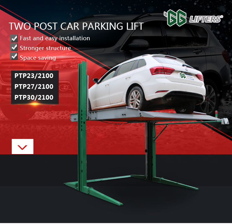 GG Lifters 2 post residential car storage lift