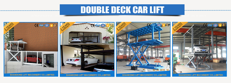 Hydraulic Scissor 2 Car Stacker Lift for Parking or Home Garage