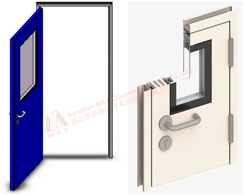Cleanroom Fireproof Door with or Without Window