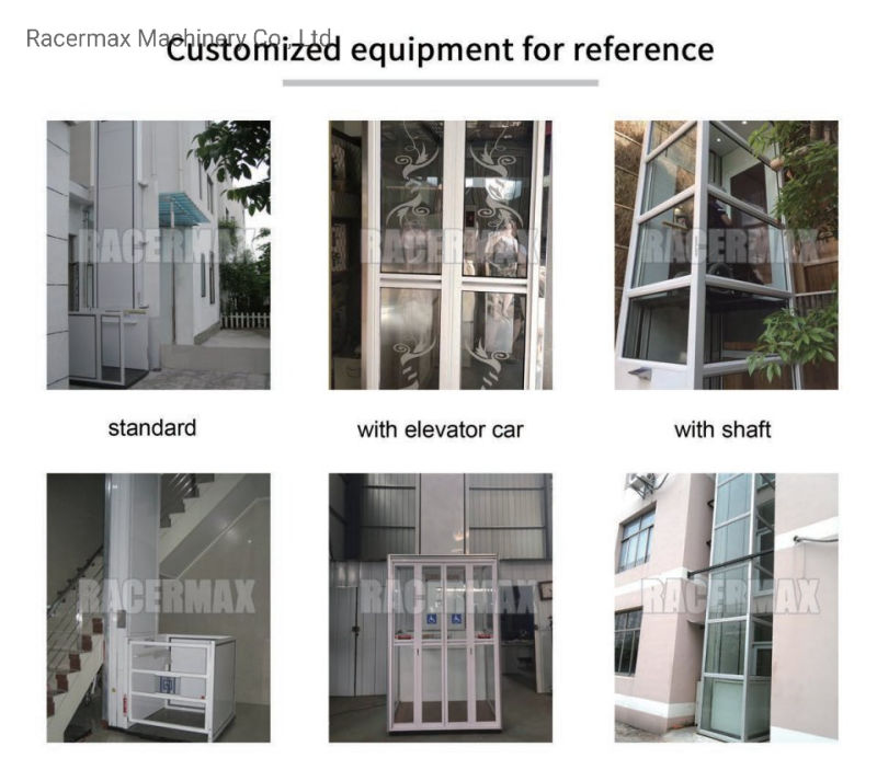 Outdoor Disabled Elevator Lifts Hydraulic Home Personal Elevator Small Home Elevators