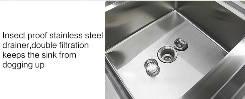 Stainless Steel Flat Packaging Kitchen Sink Catering Restaurant Catering Service Stainless Steel Sink