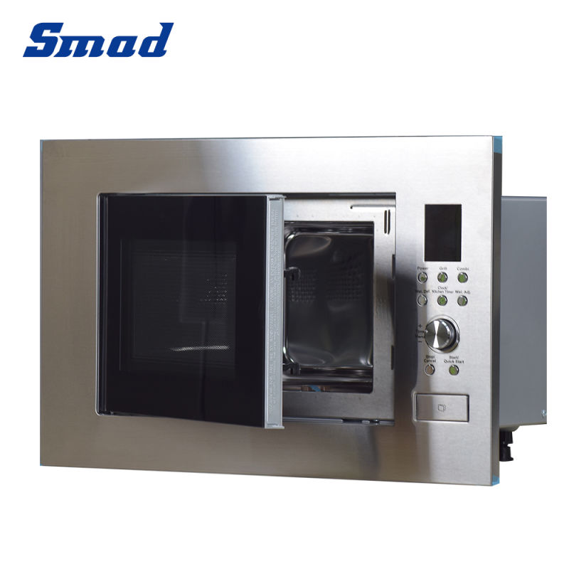 Smad 25L Home Use Stainless Steel Built in Microwave Oven with Grill