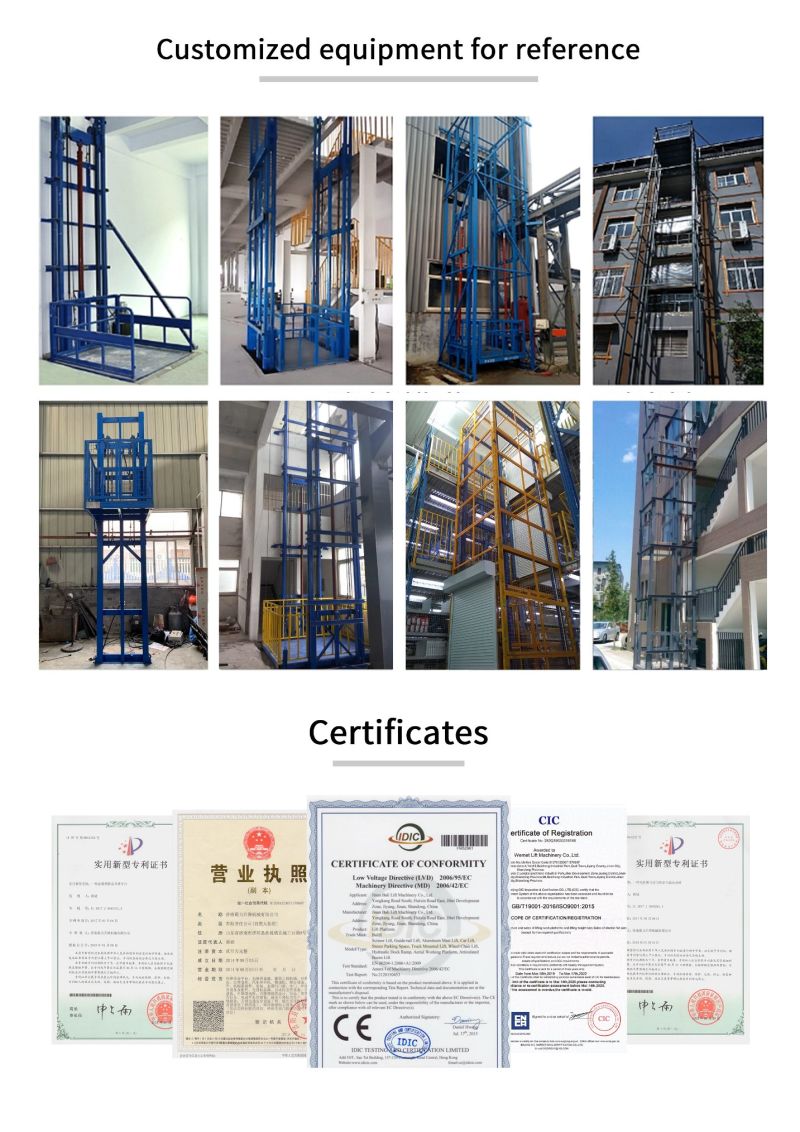 Guide Raul Lift Best Lift in Chain Cargo Lift for Factory