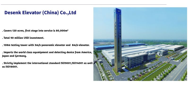 800kg Square Panoramic Glass Obrservation Elevator Manufacturer