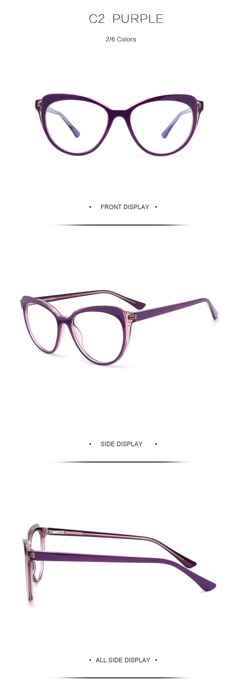 New Trend Tr90 Carved Anti Blue Light Frames Glasses Small MOQ