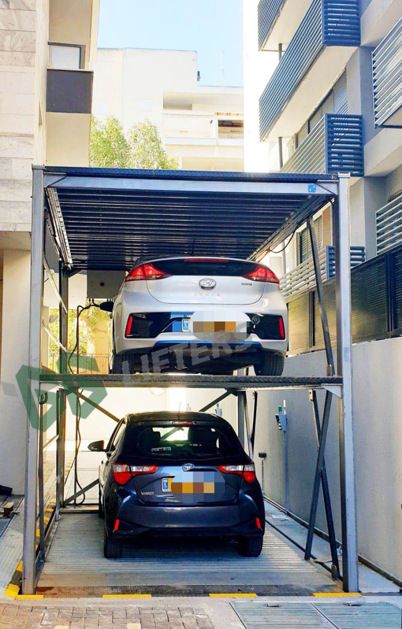Underground Parking System for Four Cars car lift with cabin