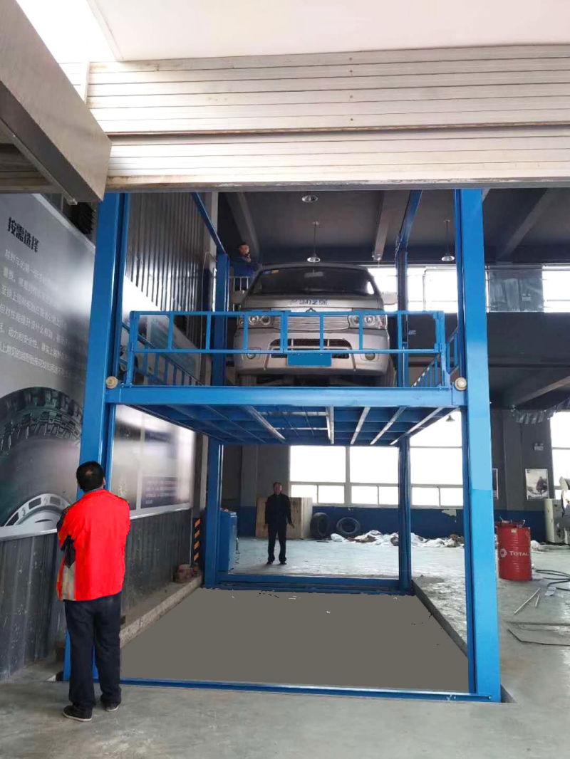 Heavy Duty Four Post Floor Car Lift for Lifting Cars