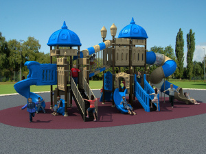 New Castle Playground Children Kids Outdoor Park Playground Slides China Factory En 1176 Standard Playground