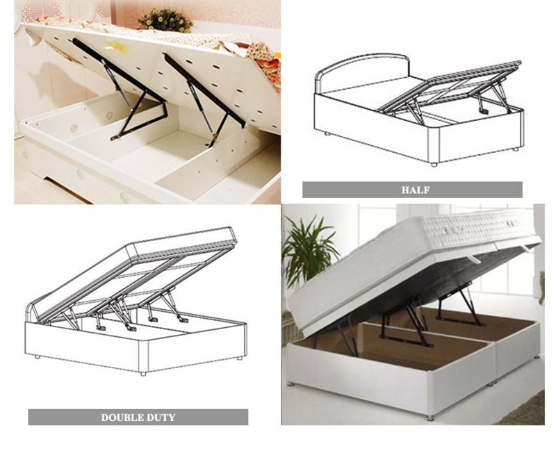 Space Saving Bed fitting Hydraulic Lift Mechanism for Bed
