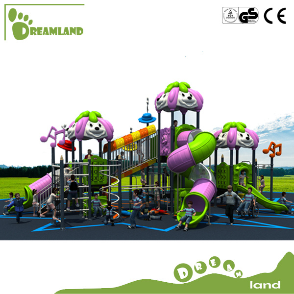 Kids Plastic Slide Colorful Outdoor Playground Amusement Park Galvanized Metal Outdoor Playground