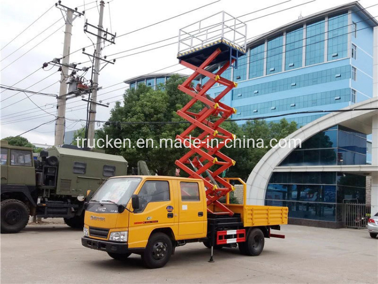 Self-Propelled Lifting Platform Scissor Lift Aerial Work Truck Mounted Manlift Telescopic hydraulic Lift Platform Truck