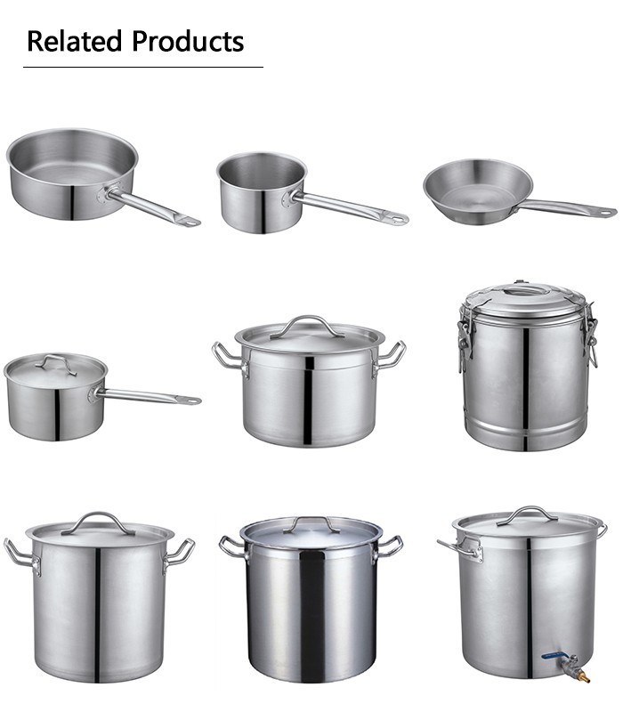 Heavybao Home Appliance Stainless Steel Stock Pot with Stainless Steel Lid