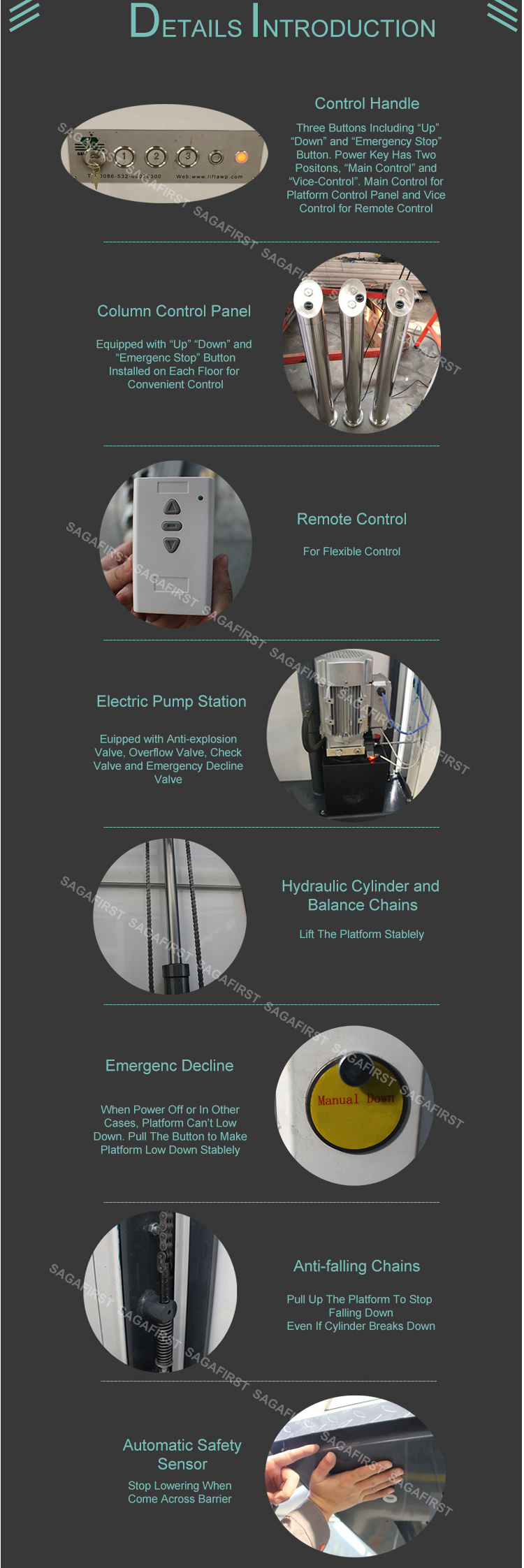 Ce Certificated Indoor Used Disabled Home Lifts Elevator for Disabled Elderly