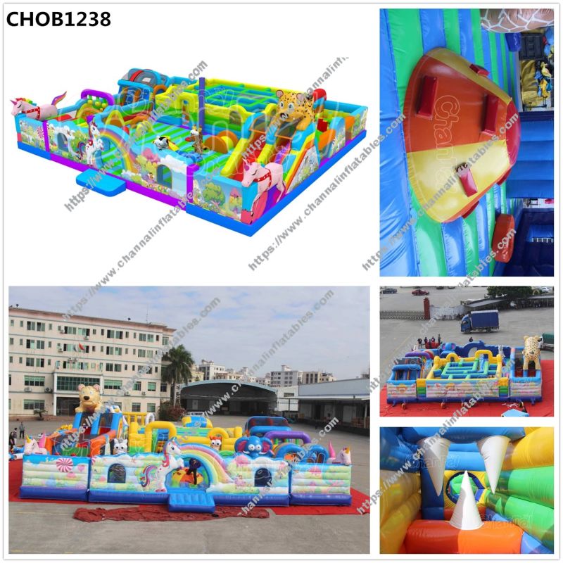 Obstacle Course Indoor Playground Inflatable Theme Park Indoor Obstacle for Adult and Kids