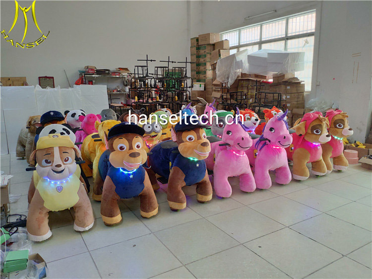 Hansel Jungle Animal Ride Electric Plush Animal Scooters for Shopping Mall
