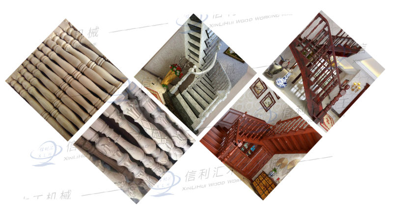 Full Automatic Staircase / Stairs Column / Vertical Shaft Sanding Polishing Machine