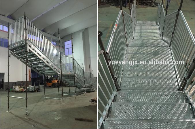 Outdoor Event Galvanized Steel Staircase for Public Use