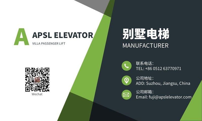 APSL manufacturer Manual Door Home Passenger Villa Lift Elevator