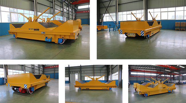Metal Industry Using Rail Transporter Cart with Hydraulic Lifting System